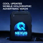 Cool 3D Fan Backpack Hologram Projector Led Sign Holographic Lamp Player Holographic Machine 3D Advertising Backpack Shoulderbag - Image 2