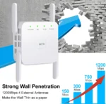 AC1200 Wireless WiFi Repeater Booster 2.4G/5GHz Wi-Fi Signal Amplifier Extender Router Network Wlan WiFi Repetidor