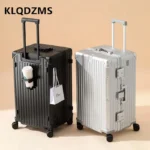 KLQDZMS Aluminum Frame Suitcase 26"29"32 Inch Large Capacity Cart Case Cart Type Travel Bag Women's Password Box Cabin Luggage - Image 3