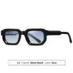 HBK New Fashion Small Frame Men Sunglasses Polygon Cupronickel Core Insert Leg Sun Glasses Outdoor Party Vacation Travel - Image 5