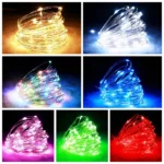 Led Strings Garland Fairy Lights Copper Wire 1M 2M 5M10M Battery Lighting Garland for Christmas Bedroom Wedding Party Decoration - Image 3