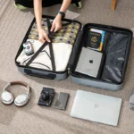 Wavy Line Luggage Rolling Suitcase 17-25 Inch Large Capacity Wheel Travel Bag Fashionable Travel Bag Wheel Suitcase Suitcase - Image 2