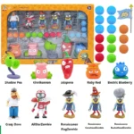 Plants Vs Zombies Toy set No Box Shadow Pea Crazy Dave AllStarZombie Game Character Ornaments Interactive Games For Kid Boy Gift - Image 3