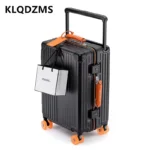 KLQDZMS Carry-on Travel Luggage 20"24"28 Inch Aluminum Frame Large Capacity Trolley Case PC Boarding Box Multi-function Suitcase - Image 2
