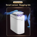 Smart Sensor Garbage Bathroom Trash Can Automatic Adsorption Bag Household Toilet Induction Waterproof Garbage Can Home Supplies - Image 6