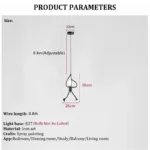 LED Pendant Lights Vintage Iron Little Man Hanging Lamp for Home Living Children's Room Dining Table Decor E27 Pendant Light - Image 2