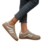 Mix Color Women's Autumn Sneakers Fashion Splicing Flat Heel Vulcanized Shoes Female Lace-Up Non-Slip Pu Leather Casual Shoes - Image 5