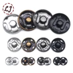 20Sets Black Silver Round Invisible Brass Metal Snap Fasteners Press Button For Shirt Suit Jacket Clasp Garment Accessories DIY - Image 6