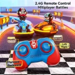RC Battle Bumper Car Toy for Toddler Boy Girl Catapult Robot Karting Toy with Music Light RC Battle Game for Kids Family Battles - Image 2