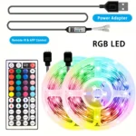 USB LED Strip Light APP Control IR Bluetooth Tape RGB IR Bedroom Living Room Self-adhesive TV Backlight Remote Lamp Diode Lights - Image 2