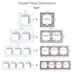 BSEED Dual Internet Sockets CAT6 Wall Socket EU Power Sockets Plus Network PC Data Computer Connecter Outlets Glass Panel - Image 3