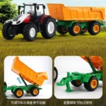 Tractor Toy Car Model Trailer and Accessories Simulation Children's Farmer Car - Image 4