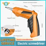 Rechargeable Electric Screwdriver Mini Drill Household Multifunctional Automatic Screwdriver Tool for DIY Projects Home Use - Image 5