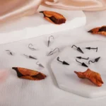 ZS 20G Black Spike Nostril Piercings Stainelss Steel Cone Nose Studs Doule Nose Piering Jewelry Long Spike Nostril Ring Chain - Image 3