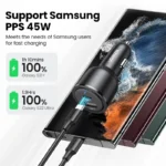 NEW in UGREEN 63W Car Charger PD QC 3.0 PPS 45W USB Type C Fast Charging for iPhone 17 16 Samsung Xiaomi Mobile Phone Charger - Image 2