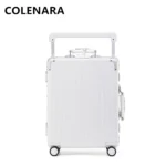 COLENARA 20"24"26"28 Inch Rolling Luggage New Aluminum Frame Business Trolley Case Universal Boarding Box with Wheels Suitcase - Image 4