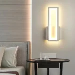 Modern Minimalist Wall Lamps Home Decor Living Room Bedroom Bedside 16w Ac96v-260v Led Sconce Black White Light Aisle Decoration - Image 2
