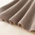 Autumn Winter Woman's Clothing Skirt Elastic High Waist A-Line Skirt 100% Woollen Computer Knitted Jumper Korean Mid Calf Skirt - Image 6