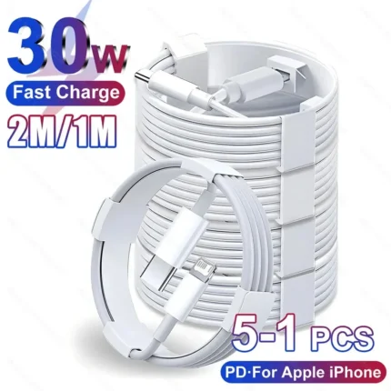 PD 20W Fast Charging Cable 1M 2M For Apple iPhone 11 13 12 14 Pro Max Plus Data Line Cables Quick Charge Phone Accessories