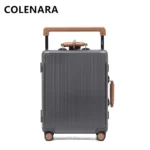 COLENARA 20"24"26"28 Inch Rolling Luggage New Aluminum Frame Business Trolley Case Universal Boarding Box with Wheels Suitcase - Image 3