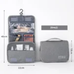 Foldable Toiletry Bag Organizer Hanging Storage Bathroom Makeup Case Cosmetic Bag Travel For Travel Business - Image 3
