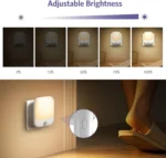 LED Motion Sensor Night Lights for Kids Bedroom Auto Dusk to Dawn Sensor Dimmable Wireless Cabinet Lamp - Image 4