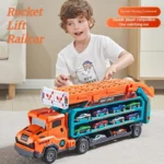 High Quality Metal Alloy Cars Truck Toys Train Track Sets Slot Car Models Children's Toys for Boys Miniature Metal Trolleys Baby - Image 4