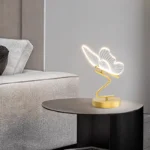 Nordic LED Table Lamps Indoor Lighting Switch Button Bedroom Bedside Living Room Restaurant Home Decoration Butterfly Desk Lamp - Image 3