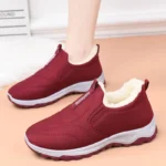 2025 Winter New Velvet Warm Thick Cotton Shoes Women's Shoes Short Sleeves Versatile Women's Boots Couple's Men's Shoes - Image 2
