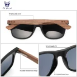Oi Wood Brand Natural Wooden Sunglasses Men Polarized Fashion Sun Glasses Original Wood Oculos De Sol Masculino New TR90 Frames - Image 5