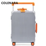 COLENARA 20"24"26"28 Inch Rolling Luggage New Aluminum Frame Business Trolley Case Universal Boarding Box with Wheels Suitcase - Image 2