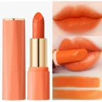 Orange Lipstick Lip Glaze Silky Smooth Matte Lip Gloss Carrot Bright Color Lasting Lip Stick Sexy Women Cosmetics Makeup Product - Image 2