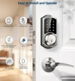 Veise Smart Deadbolt with App Control, Keyless Entry Smart Lock for Front Door, Electronic Digital Door Lock with Code - Image 5