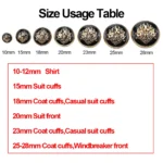 10pcs British College Style Suit Buttons Vintage Pattern Golden Coat Jacket Buttons Sewing Accessories Handmade DIY Shirt Button - Image 3