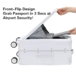 LightGo Front Access Carry On Luggage 20/26/28 Inch with Laptop Comp, 2 USB-C Ports, TSA Lock Silent Wheels for Business Travel - Image 5