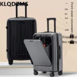KLQDZMS Laptop Suitcase Front Opening Boarding Case Multifunctional Trolley Case USB Charging 20"24"26 Inch Cabin Luggage - Image 6