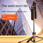 BSLIUFANG Selfie Stick Wireless Tripod Stand with Light Bluetooth Remote Extendable for Tiktok Live Streaming Handheld stability - Image 3