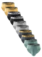 10Pcs Men's Boxer And Briefs Fashion Underwear High Stretch Boxer And briefs Shorts Breathable Soft Men's Shorts Comfortable - Image 3