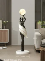 Modern Art Floor Lamp Home decoration Lights Living Room Bedroom Humanoid Atmosphere Lamps Couch High-End Sculpture LED Lighting - Image 4