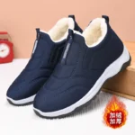 2025 Winter New Velvet Warm Thick Cotton Shoes Women's Shoes Short Sleeves Versatile Women's Boots Couple's Men's Shoes - Image 6