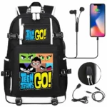 Cartoon Teen Titan Go Robin Backpack Schoolbag Travel Notebook Bag for Kids Students - Image 2