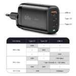 Essager 65W GaN USB Type C Charger For Laptop PPS 45W 25W Fast Charge For Samsung Xiaomi Realme mobile iPhone15 14 13 Pro Phone - Image 6