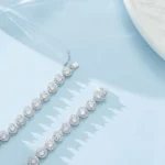 Tennis Necklace for Women Men Silver White Gold Plated Full Zircon Moissanite Tennis Chain Zircon Necklace For Men Gift - Image 4