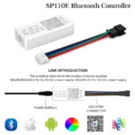 USB COB Ring Strip Kit SP110E Bluetooth APP Controller COB RGB WS2812 Strip Individually Addressable Connector 27/48/73/96/144MM - Image 2
