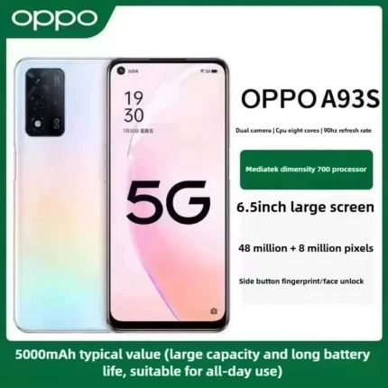 OPPO A93s 5G Mobile Phone Dimensity 810 48MP AI Camera 5000mAh Battery 33W Fast Charge Android Smartphone Global version