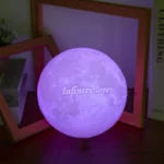 3D Printing Moon Lamp Personalized Photo Text Customized USB Night Light Birthday Mother Day Valentine's Christmas Lunar Gift - Image 6