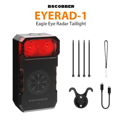 BSCOBBER EyeRad-1 Bicycle Radar Tail Light Smart Taillight Bike ANT+/BLE Wireless Waterproof LED Cycling Rechargeable Lamp