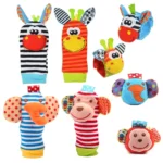 Baby Toys 0 12 Months Stuffed Toys Animal Baby Socks Rattles Wrist Baby Rattles Newborn Toys Make Sounds Rattle Toys For Babies - Image 4