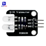 diymore PCB0100 2 Channel Infrared Transmitter Module IR Transmitter for Arduino Electronic Building Blocks - Image 3