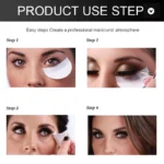 20/50/100pcs Eye Makeup Stencils Disposable Eyeshadow Stickers Eyeliner Shield Grafted Eyelashes Isolate Eyelash Removal Patches - Image 3
